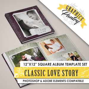 Romance - Classic Love Story - 12x24 - Album Spreads