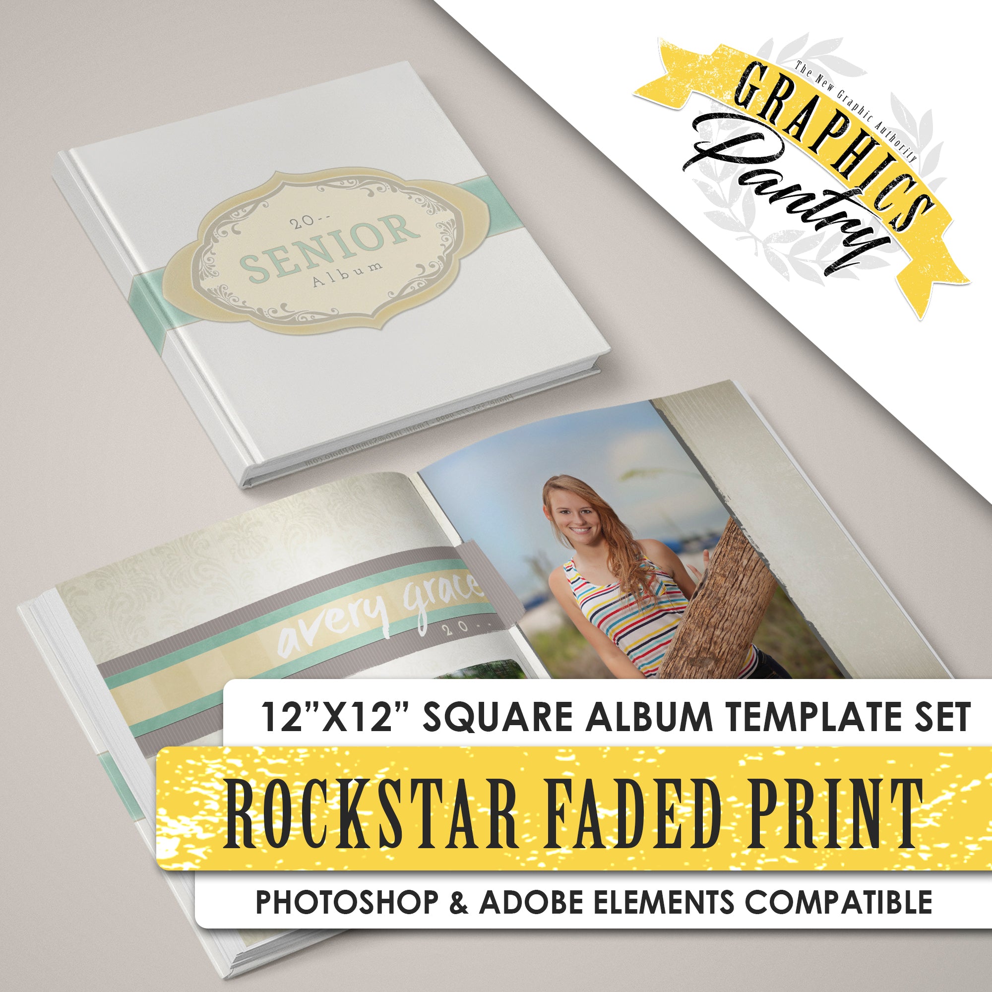 Rockstar - Faded Print - 12x24 - Album Spreads