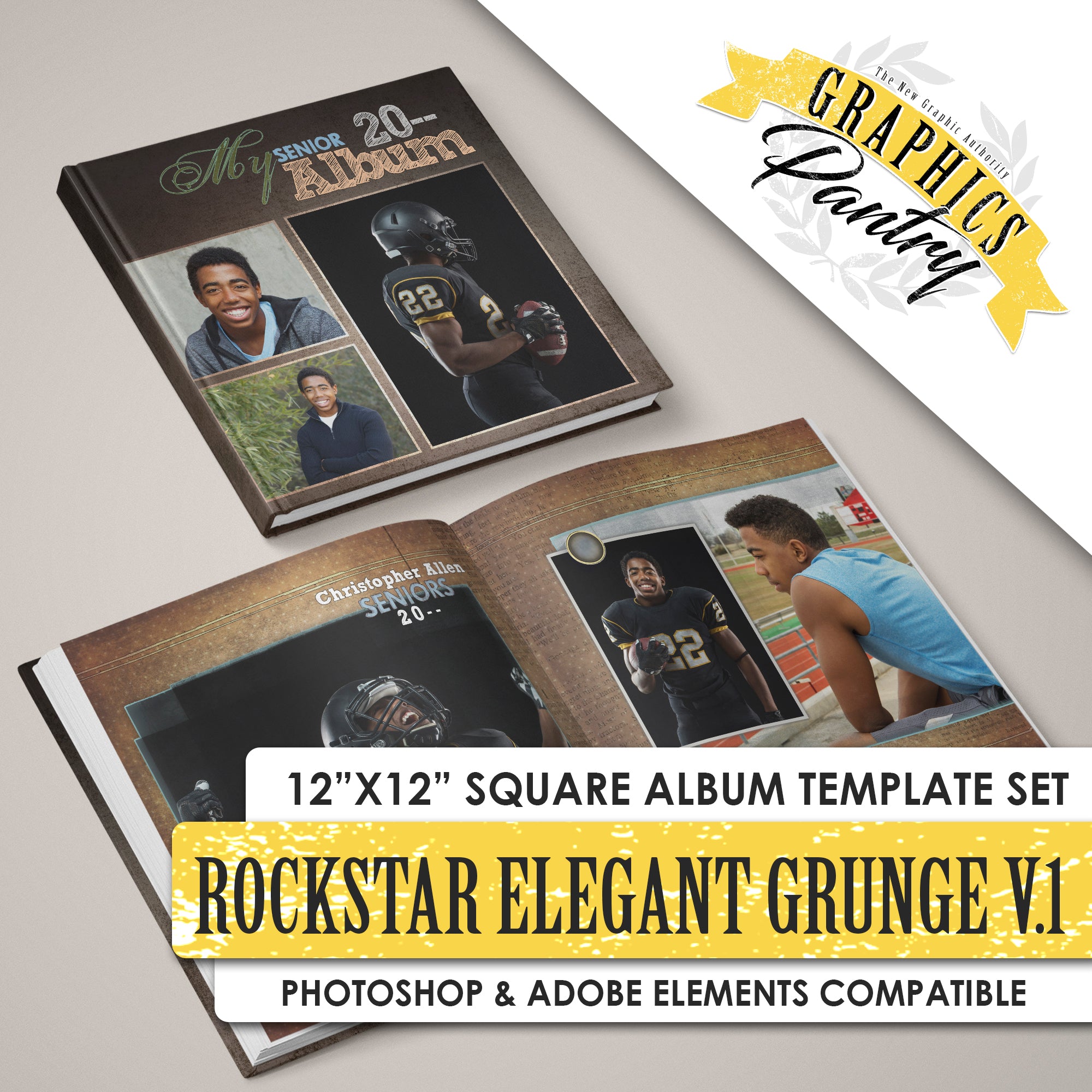Rockstar - Elegant Grunge - V.1 - 12x24 - Album Spreads