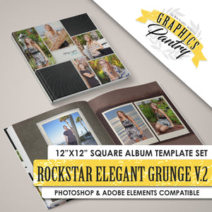 Rockstar - Elegant Grunge - V.2 - 12x24 - Album Spreads